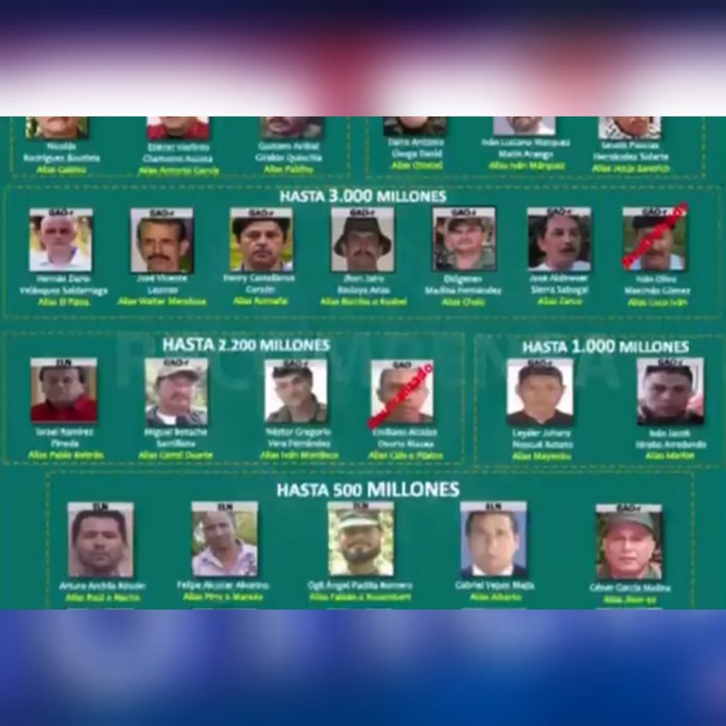 Revelan Cartel De Los 31 Delincuentes Más Buscados De Colombia Cvnoticiastv 5234