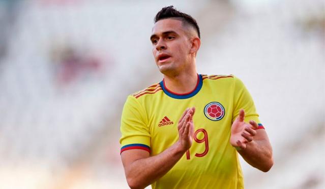 Rafael Santos Borré, autor del primer gol del seleccionado colombiano rumbo al mundial 2026