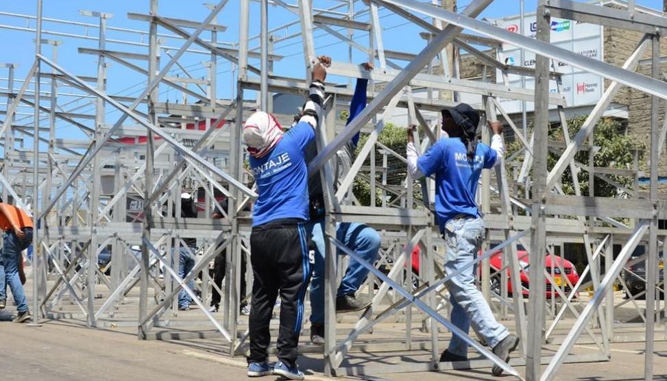 Pico y Placa en la Vía 40 por montaje de palcos para el Carnaval