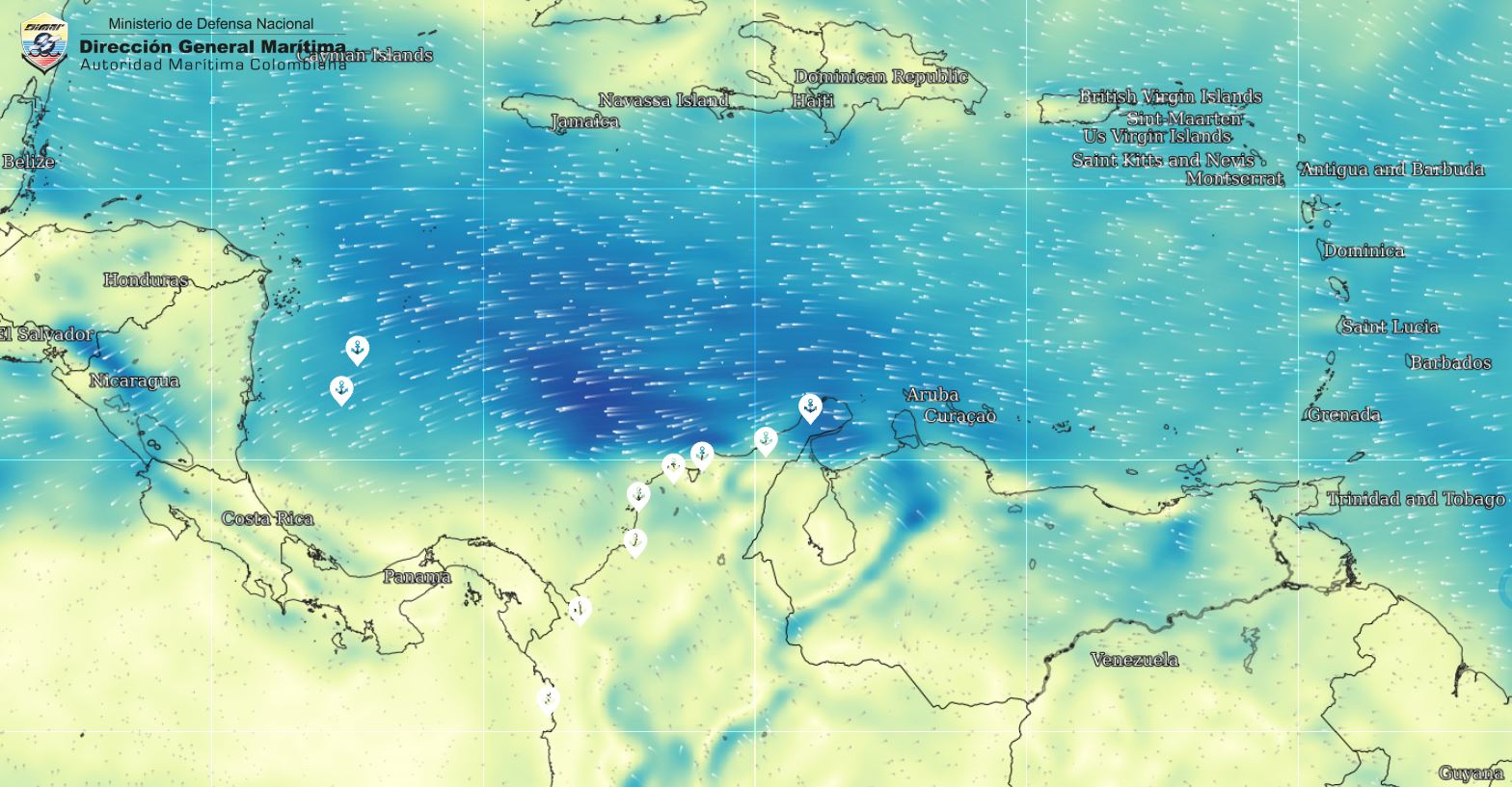 Dimar alerta por fuertes vientos y olas altas durante el fin de semana en la Región Caribe