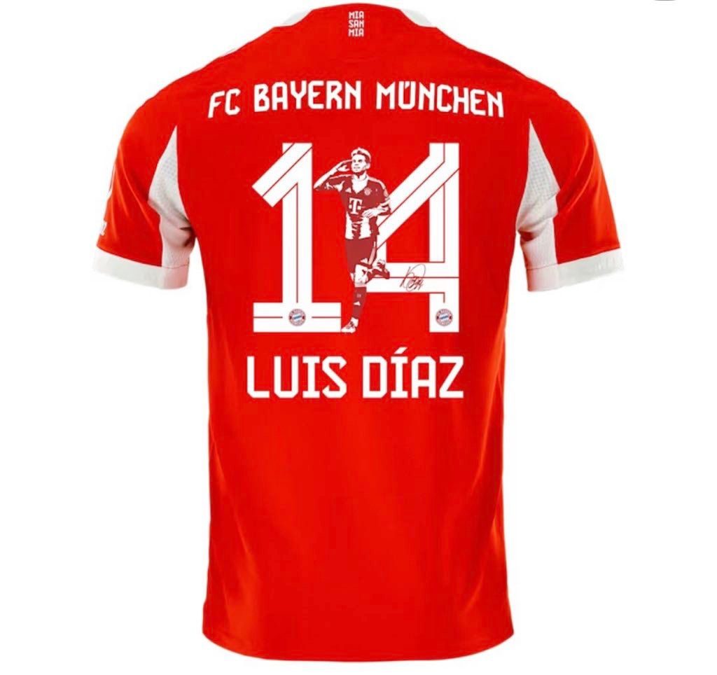 Bayern Múnich lanzó camiseta especial de Luis Díaz