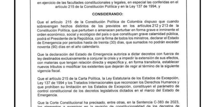 Gobierno decretó Emergencia Económica por 30 días tras fracaso de reforma tributaria