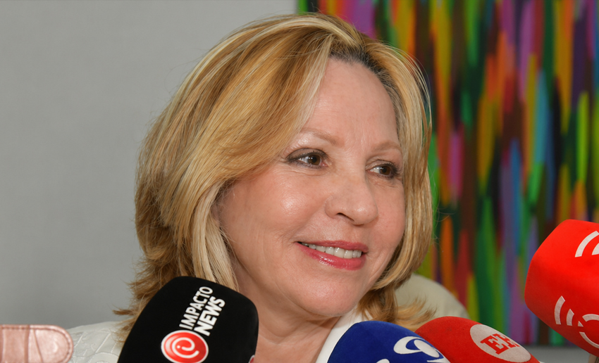 Silvia Gette durante su regreso a la rectoría de la Universidad Autónoma del Caribe en abril de 2026.